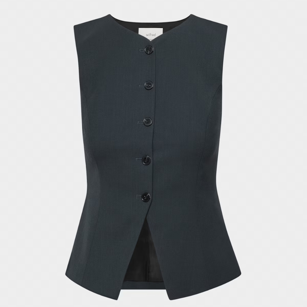 Aritzia Wilfred Regal Wool Vest Size 2